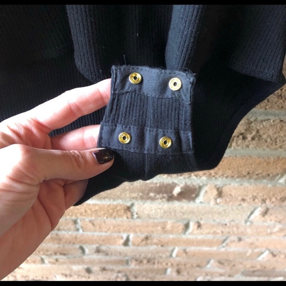 J. CREW | Long sleeve button up ribbed bodysuit - Picture 3 of 5